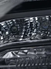 Spec-D Projector Headlights w/ LED Light Strips (Matte Black Housing/Clear Lens) Chrysler 300 2005-2010                                     - LHP-300C05JM-TM - Image 5