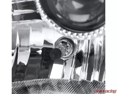 Spec-D Projector Headlights w/ SMD LED Light Strip (Chrome Housing/Clear Lens) Nissan 350Z 2003-2005 - LHP-350Z03-RS