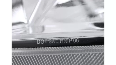 Spec-D Projector Headlights w/ SMD LED Light Strip (Chrome Housing/Clear Lens) Nissan 350Z 2003-2005                                     - LHP-350Z03-RS - Image 7