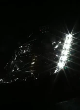 Spec-D Projector Headlights w/ SMD LED Light Strip (Chrome Housing/Smoked Lens) Nissan 350Z 2003-2005                                     - LHP-350Z03G-RS - Image 2