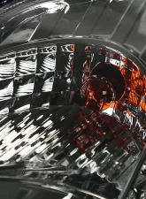 Spec-D Projector Headlights w/ SMD LED Light Strip (Chrome Housing/Smoked Lens) Nissan 350Z 2003-2005                                     - LHP-350Z03G-RS - Image 5