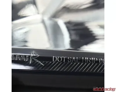 Spec-D Projector Headlights w/ SMD LED Light Strip (Chrome Housing/Smoked Lens) Nissan 350Z 2003-2005 - LHP-350Z03G-RS