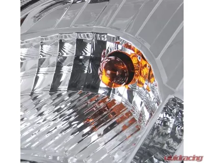 Spec-D SMD LED Light Strip Projector Headlights (Chrome Housing/Clear Lens) Nissan 350Z 2006-2009 - LHP-350Z06-RS