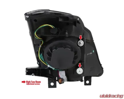 Spec-D SMD LED Light Strip Projector Headlights (Chrome Housing/Clear Lens) Nissan 350Z 2006-2009 - LHP-350Z06-RS