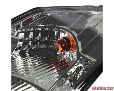 Spec-D SMD LED Light Strip Projector Headlights (Chrome Housing/Smoked Lens) Nissan 350Z 2006-2009 - LHP-350Z06G-RS