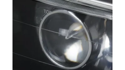 Spec-D Universal 4"x6" H4 Projector Headlights (Matte Black Housing/Glass Lens)                                     - LHP-4X6JM - Image 3