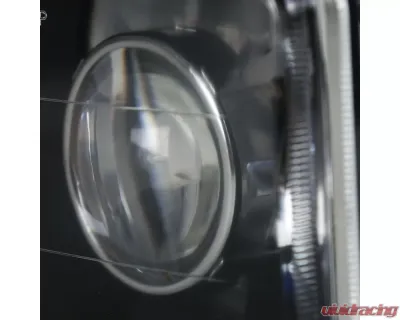 Spec-D Universal 4"x6" H4 Projector Headlights (Matte Black Housing/Glass Lens) - LHP-4X6JM