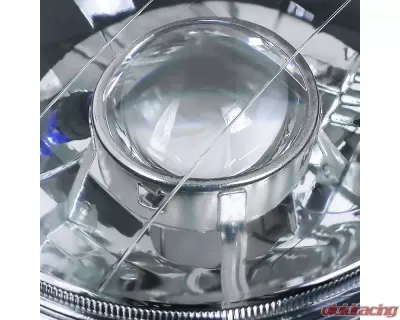 Spec-D Universal 7" Round H4 Projector Headlights (Matte Black Housing/Clear Lens) - LHP-7RNDJM