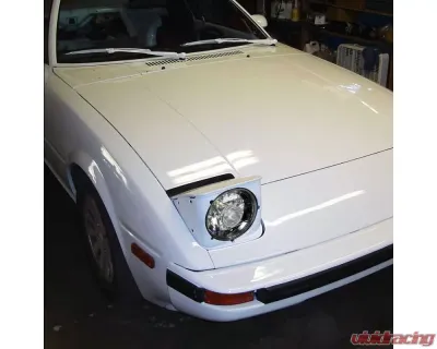 Spec-D Universal 7" Round H4 Projector Headlights (Matte Black Housing/Clear Lens) - LHP-7RNDJM