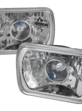 Spec-D Universal 7"x6" H4 Projector Headlights (Chrome Housing/Clear Lens)                                     - LHP-7X6 - Image 10