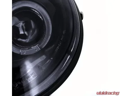 Spec-D Halo Projector Headlights (Glossy Black Housing/Smoked Lens) Volkswagen Beetle 1998-2005 - LHP-BEE98G-TM