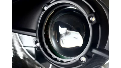 Spec-D LED Light Strip Projector Headlights w/ LED Turn Signal Lights (Matte Black Housing/Clear Lens) Porsche Boxster 986 | 911 996 1997-2004                                     - LHP-BOX97JM-TM - Image 3