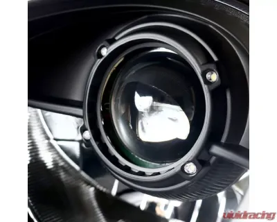 Spec-D LED Light Strip Projector Headlights w/ LED Turn Signal Lights (Matte Black Housing/Clear Lens) Porsche Boxster 986 | 911 996 1997-2004 - LHP-BOX97JM-TM