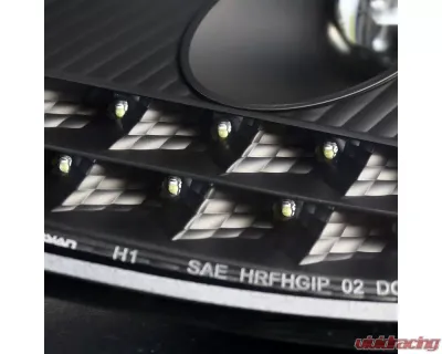 Spec-D LED Light Strip Projector Headlights w/ LED Turn Signal Lights (Matte Black Housing/Clear Lens) Porsche Boxster 986 | 911 996 1997-2004 - LHP-BOX97JM-TM