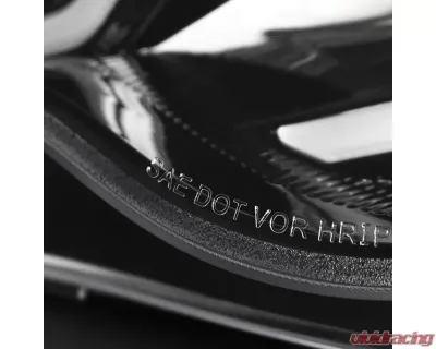 Spec-D LED Bar Projector Headlights w/ LED Turn Signal Lights (Jet Black Housing/Clear Lens) Mercedes-Benz W203 C-Class 2001-2007 - LHP-BW20301BK-TM