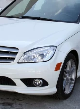Spec-D Projector Headlights w/ LED Light Bar & Turn Signal Lights (Chrome Housing/Clear Lens) Mercedes Benz W204 2008-2011                                     - LHP-BW20408-TM - Image 10
