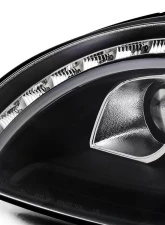 Spec-D Projector Headlights w/ LED Light Strip & Turn Signal Lights (Matte Black Housing/Clear Lens) Mercedes-Benz W220 S-Class 1998-2006                                     - LHP-BW22000JM-TM - Image 7
