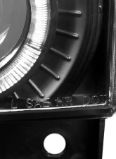 Spec-D Dual Halo Projector Headlights (Matte Black Housing/Clear Lens) Chevrolet | GMC 1988-1999                                     - LHP-C1088JM-RS - Image 7