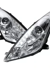 Spec-D Projector Headlights w/ SMD LED Light Strip (Chrome Housing/Clear Lens) Toyota Celica 2000-2005                                     - LHP-CEL00-RS - Image 7