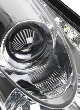 Spec-D Projector Headlights w/ SMD LED Light Strip (Chrome Housing/Clear Lens) Toyota Celica 2000-2005                                     - LHP-CEL00-RS - Image 3