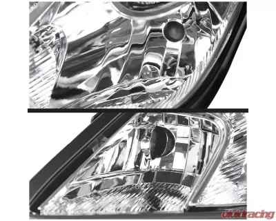 Spec-D Projector Headlights w/ SMD LED Light Strip (Chrome Housing/Clear Lens) Toyota Celica 2000-2005 - LHP-CEL00-RS