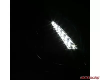 Spec-D Projector Headlights w/ SMD LED Light Strip (Chrome Housing/Smoked Lens) Toyota Celica 2000-2005 - LHP-CEL00G-RS