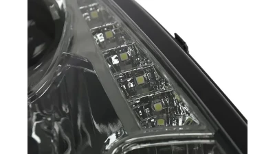 Spec-D Projector Headlights w/ SMD LED Light Strip (Chrome Housing/Smoked Lens) Toyota Celica 2000-2005                                     - LHP-CEL00G-RS - Image 4