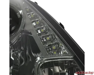 Spec-D Projector Headlights w/ SMD LED Light Strip (Chrome Housing/Smoked Lens) Toyota Celica 2000-2005 - LHP-CEL00G-RS