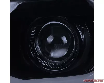 Spec-D LED Bar Projector Headlights (Glossy Black Housing/Smoked Lens) Chevrolet Camaro 2010-2013 - LHP-CMR10G-TM