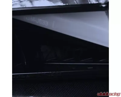 Spec-D LED Bar Projector Headlights (Glossy Black Housing/Smoked Lens) Chevrolet Camaro 2010-2013 - LHP-CMR10G-TM