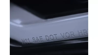 Spec-D LED Bar Projector Headlights (Glossy Black Housing/Smoked Lens) Chevrolet Camaro 2010-2013                                     - LHP-CMR10G-TM - Image 7