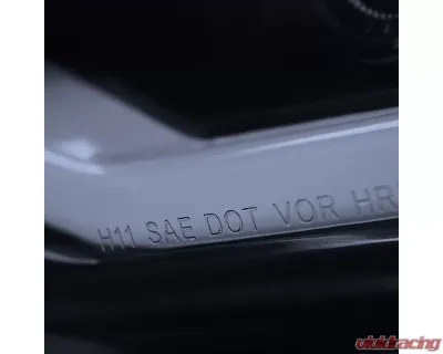 Spec-D LED Bar Projector Headlights (Glossy Black Housing/Smoked Lens) Chevrolet Camaro 2010-2013 - LHP-CMR10G-TM