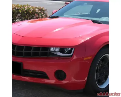 Spec-D LED Bar Projector Headlights (Glossy Black Housing/Smoked Lens) Chevrolet Camaro 2010-2013 - LHP-CMR10G-TM