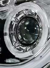 Spec-D Halo Projector Headlights w/ LED Light Bar & LED Turn Signal Lights (Chrome Housing/Clear Lens) Chevrolet Cruze 2011-2016                                     - LHP-CRU11-TM - Image 4