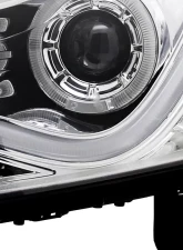 Spec-D Halo Projector Headlights w/ LED Light Bar & LED Turn Signal Lights (Chrome Housing/Clear Lens) Chevrolet Cruze 2011-2016                                     - LHP-CRU11-TM - Image 6