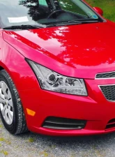 Spec-D Halo Projector Headlights w/ LED Light Bar & LED Turn Signal Lights (Chrome Housing/Clear Lens) Chevrolet Cruze 2011-2016                                     - LHP-CRU11-TM - Image 10