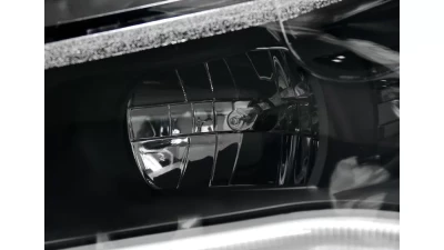 Spec-D Halo Projector Headlights w/ LED Light Bar & LED Turn Signal Lights (Matte Black Housing/Clear Lens) Chevrolet Cruze 2011-2016                                     - LHP-CRU11JM-TM - Image 5