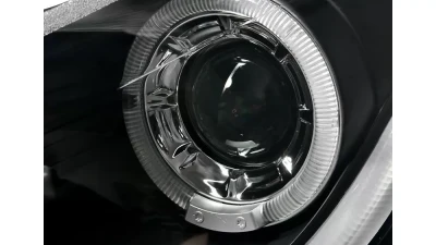 Spec-D Halo Projector Headlights w/ LED Light Bar & LED Turn Signal Lights (Matte Black Housing/Clear Lens) Chevrolet Cruze 2011-2016                                     - LHP-CRU11JM-TM - Image 6