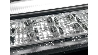 Spec-D Halo Projector Headlights w/ LED Light Bar & LED Turn Signal Lights (Matte Black Housing/Clear Lens) Chevrolet Cruze 2011-2016                                     - LHP-CRU11JM-TM - Image 7