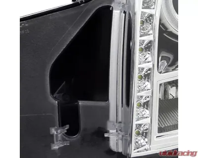 Spec-D Halo Projector Headlights w/ SMD LED Light Strip (Chrome Housing/Clear Lens) Cadillac CTS 2003-2007 - LHP-CTS03-RS