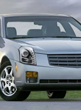 Spec-D Halo Projector Headlights w/ SMD LED Light Strip (Chrome Housing/Clear Lens) Cadillac CTS 2003-2007                                     - LHP-CTS03-RS - Image 10