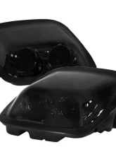 Spec-D H7 Projector Headlights (Chrome Housing/Smoked Lens) Chevrolet Corvette C5 1997-2004                                     - LHP-CVET97G-RS - Image 10