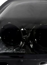 Spec-D H7 Projector Headlights (Chrome Housing/Smoked Lens) Chevrolet Corvette C5 1997-2004                                     - LHP-CVET97G-RS - Image 2