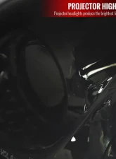 Spec-D H7 Projector Headlights (Chrome Housing/Smoked Lens) Chevrolet Corvette C5 1997-2004                                     - LHP-CVET97G-RS - Image 5