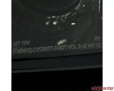 Spec-D H7 Projector Headlights (Chrome Housing/Smoked Lens) Chevrolet Corvette C5 1997-2004 - LHP-CVET97G-RS