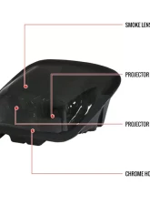 Spec-D H7 Projector Headlights (Chrome Housing/Smoked Lens) Chevrolet Corvette C5 1997-2004                                     - LHP-CVET97G-RS - Image 9