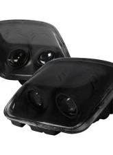 Spec-D H7 Projector Headlights (Matte Black Housing/Clear Lens) Chevrolet Corvette C5 1997-2004                                     - LHP-CVET97JM-RS - Image 10