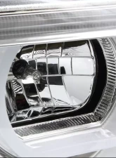 Spec-D Dual Halo Projector Headlights w/ LED Light Bars (Chrome Housing/Clear Lens) BMW E38 1995-2001                                     - LHP-E3895-TM - Image 3