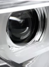 Spec-D Dual Halo Projector Headlights w/ LED Light Bars (Chrome Housing/Clear Lens) BMW E38 1995-2001                                     - LHP-E3895-TM - Image 4