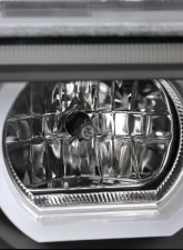 Spec-D LED Bar Dual Halo Projector Headlights (Matte Black Housing/Clear Lens) BMW E38 7-Series 1995-2001                                     - LHP-E3895JM-TM - Image 5